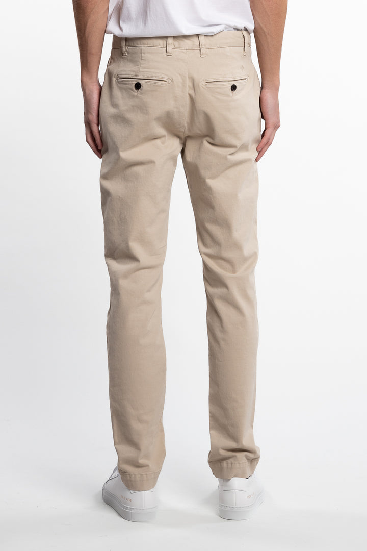 Jeffrey Slim Fit Brushed Chino Khaki