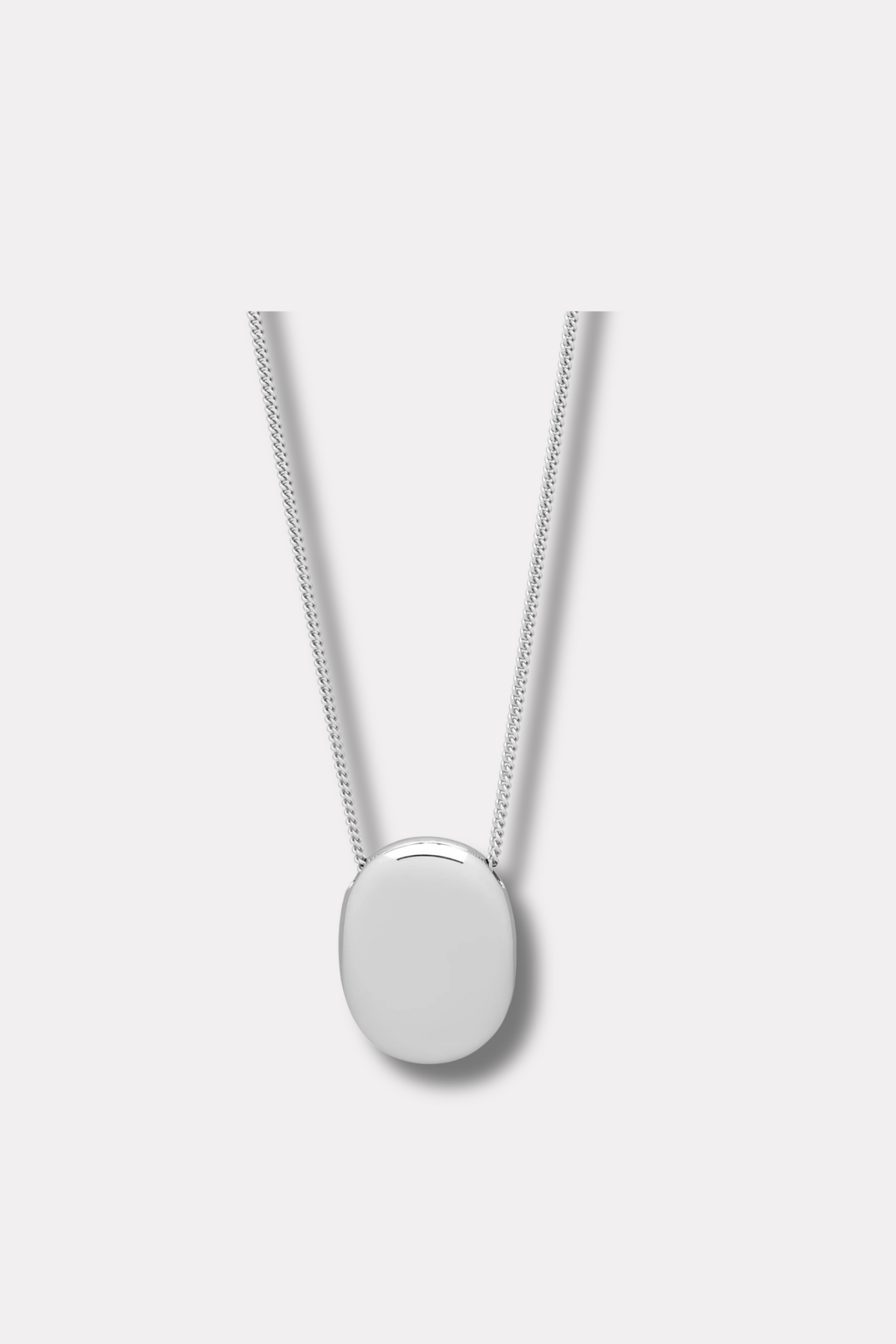 Women's Pebble Pendant- Silver