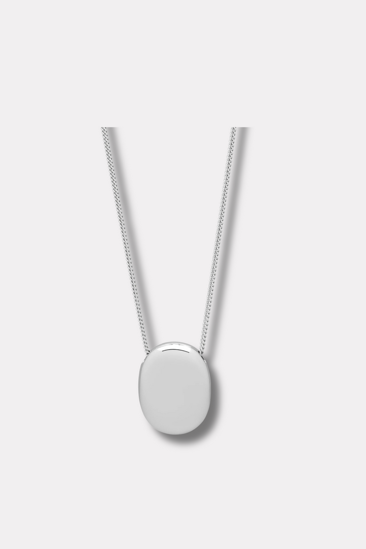 Pebble Pendant- Silver