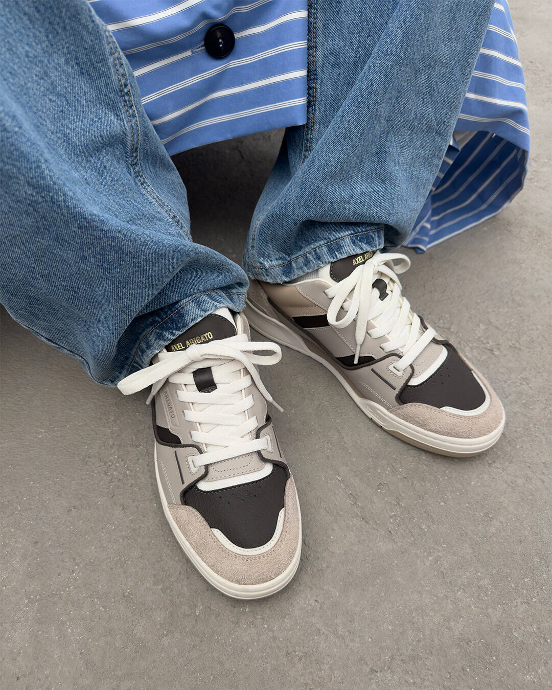 Clay Sneaker Beige/Dark Brown