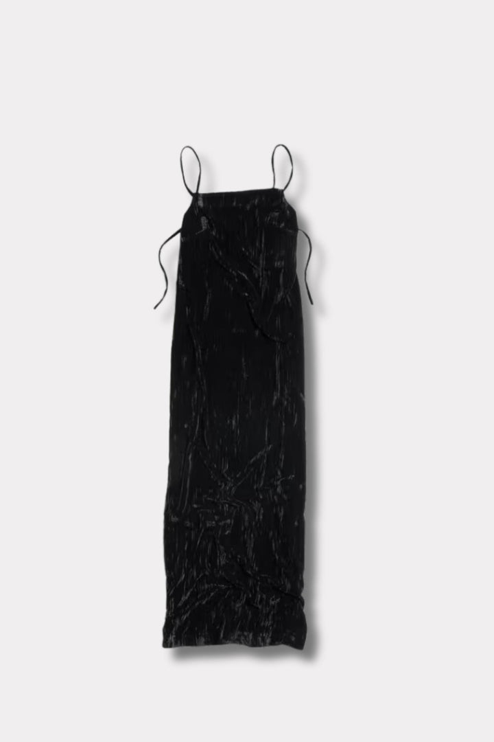 Cygnet Velvet Dress- Black