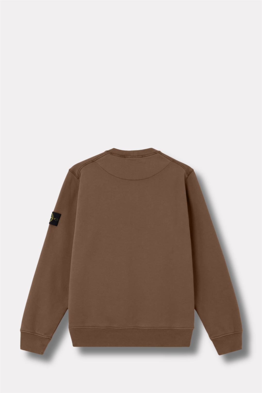 6100060 Organic Cotton Fleece Regular-fit Crewneck Brown