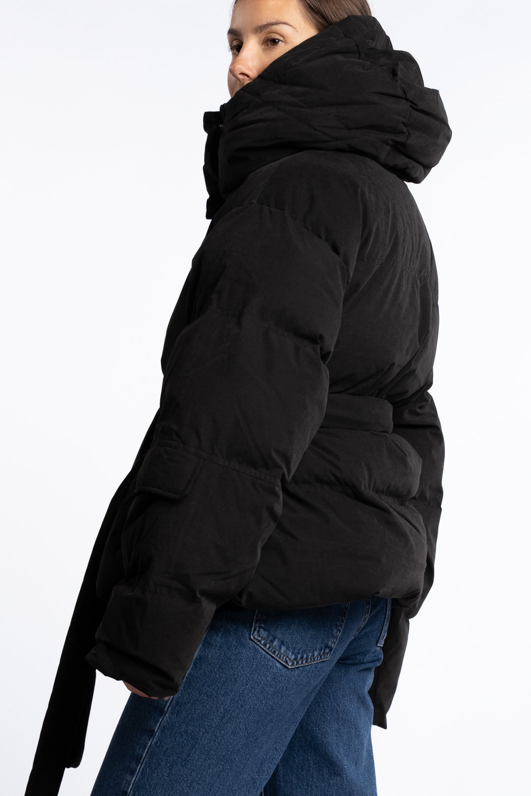 Steilia Brushed Down Jkt - Black