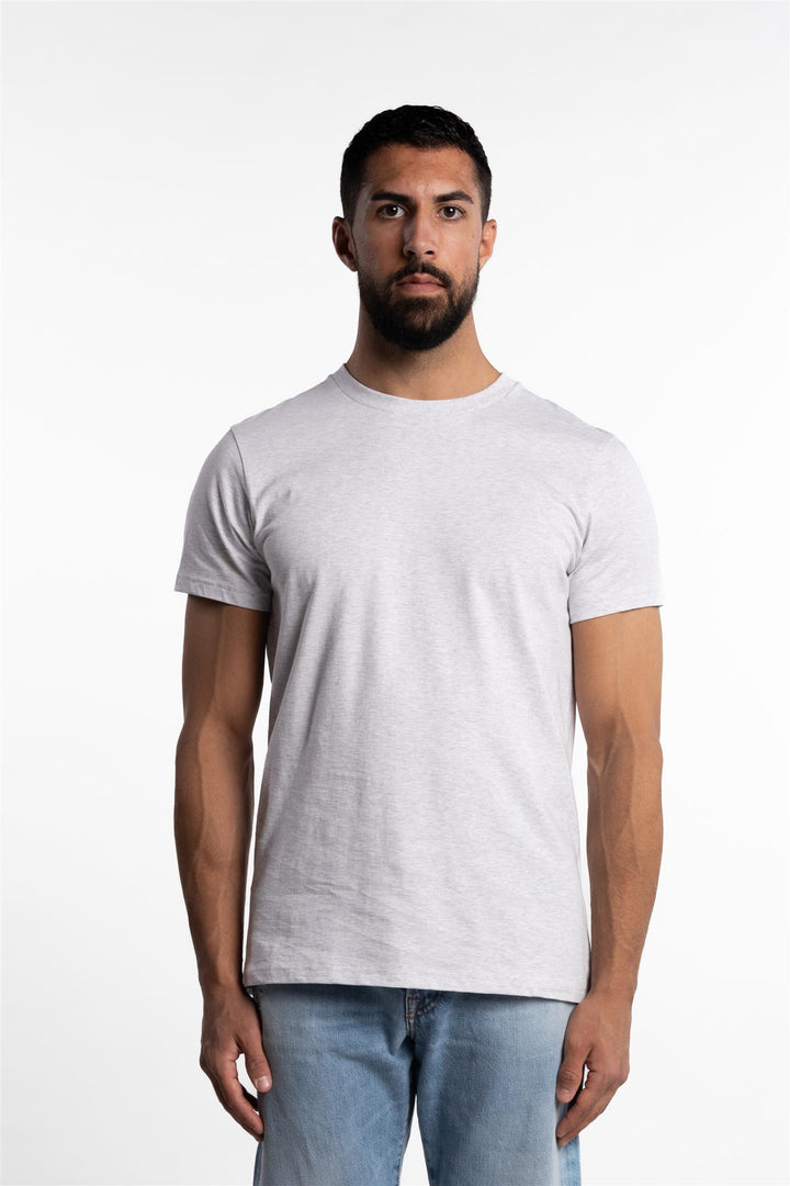 Crew Neck Regular Light Grey Melange