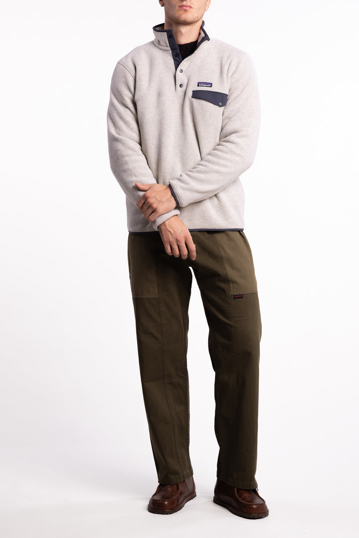 M Lightweight Synchilla® Snap-T® Fleece Pullover Oatmeal Heather w/Smolder Blue