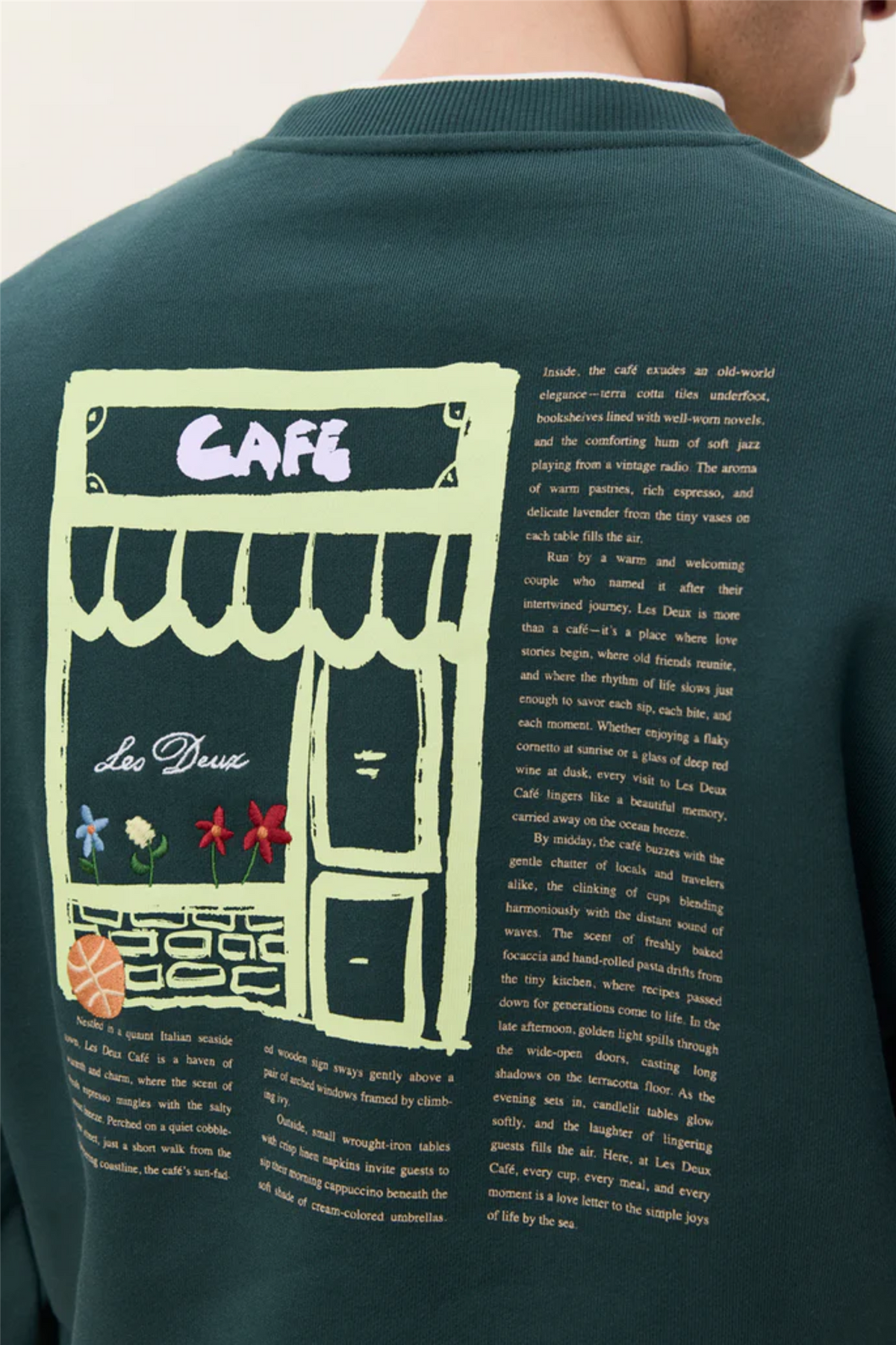 Café Sweatshirt Pine Green