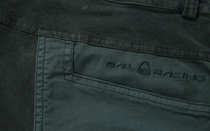 Blocked Corduroy Shorts Aurora Green