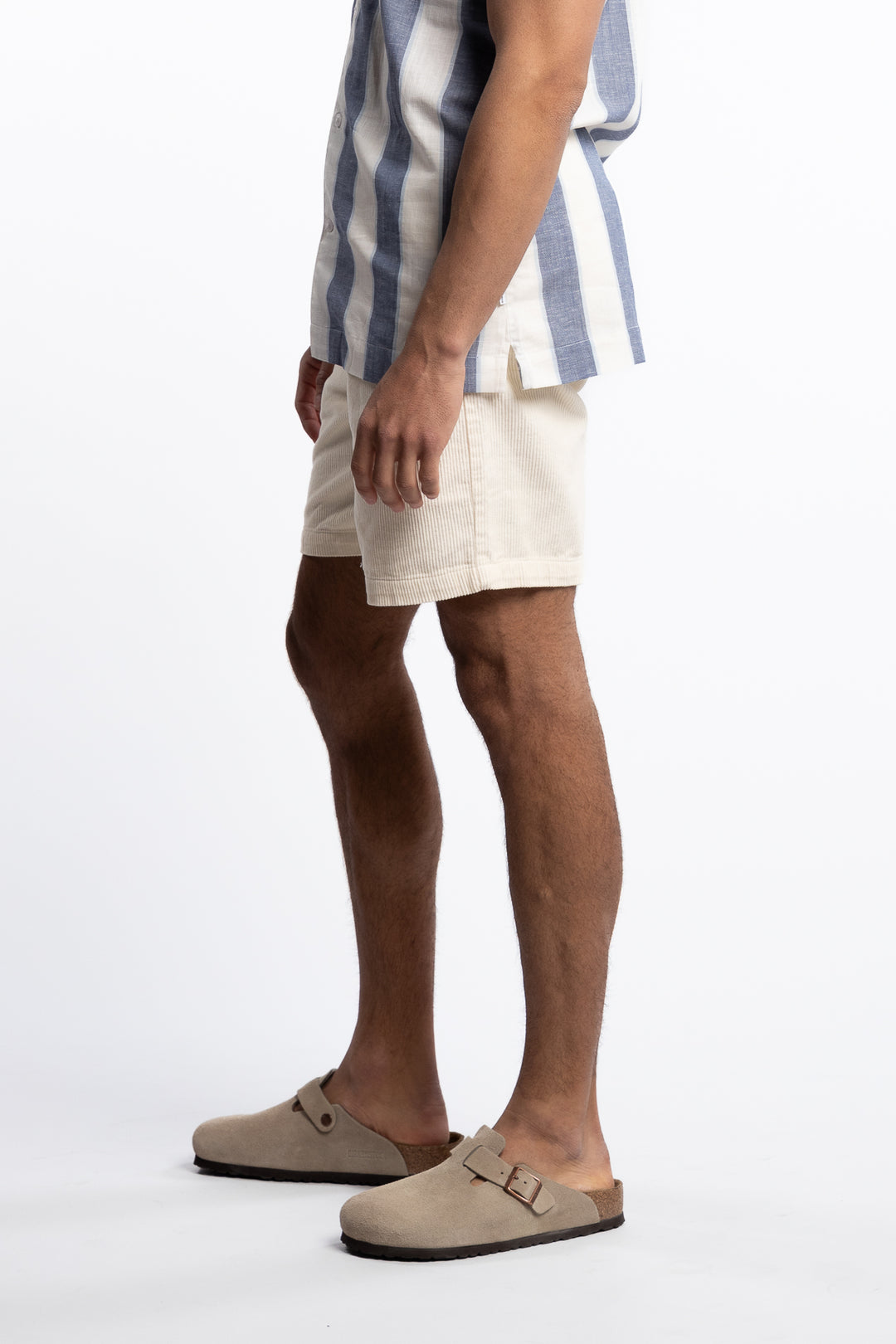 Corduroy Shorts Off White
