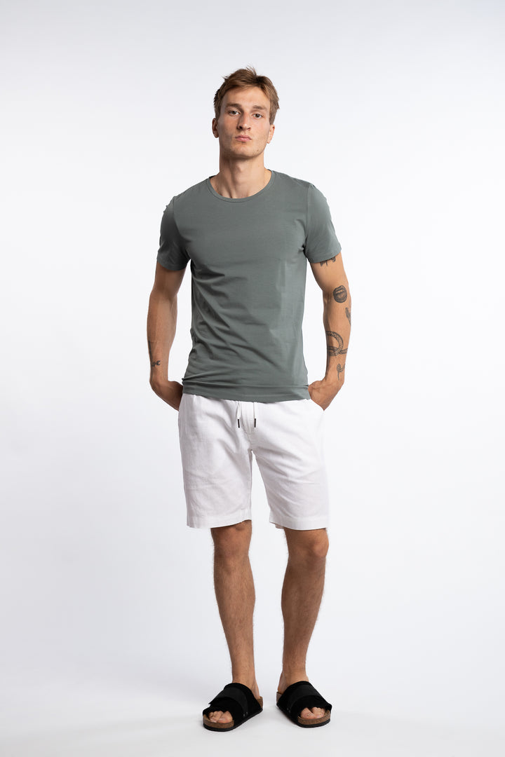 Kyran Cotton Stretch Slim Fit T-Shirt Balsam Green