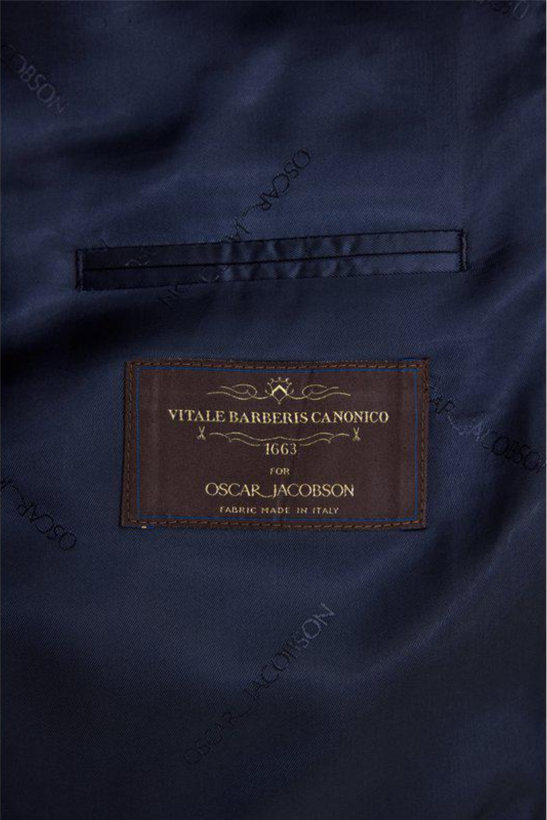 Farris Regular Fit Double Breasted Wool Blazer Navy