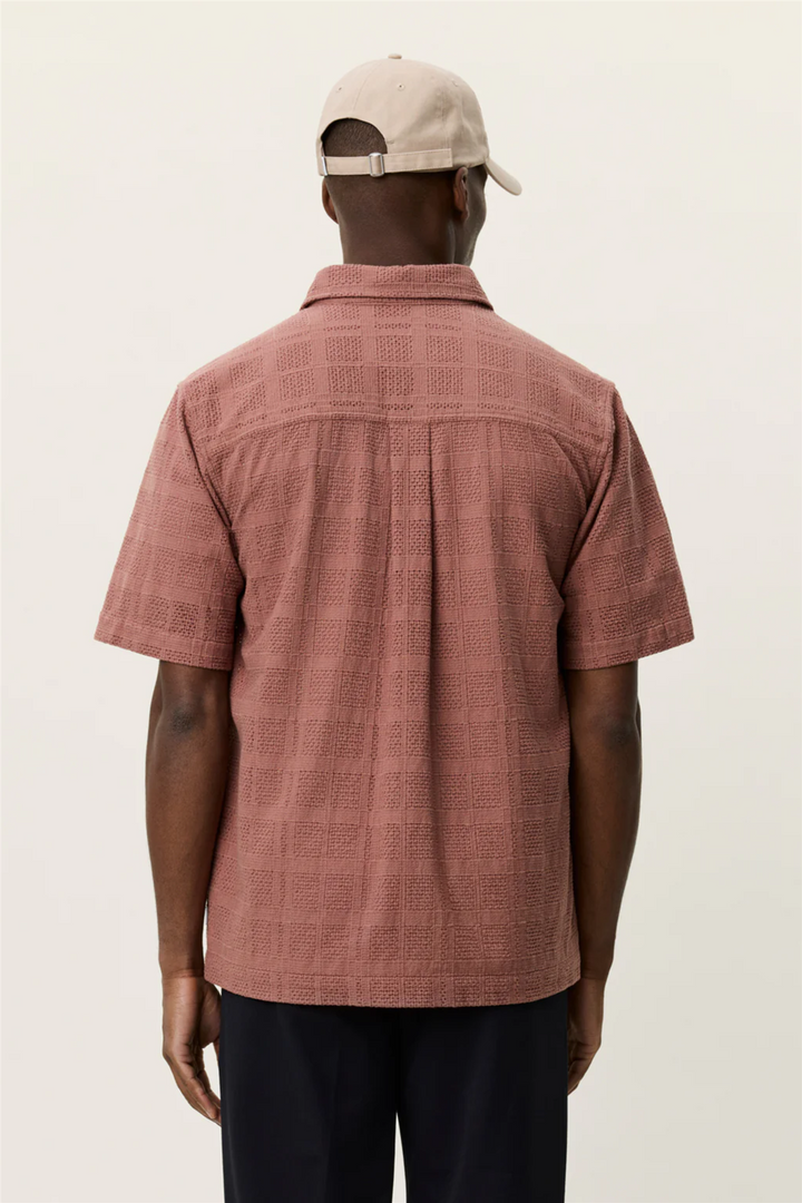 Charlie SS Shirt Cognac Red
