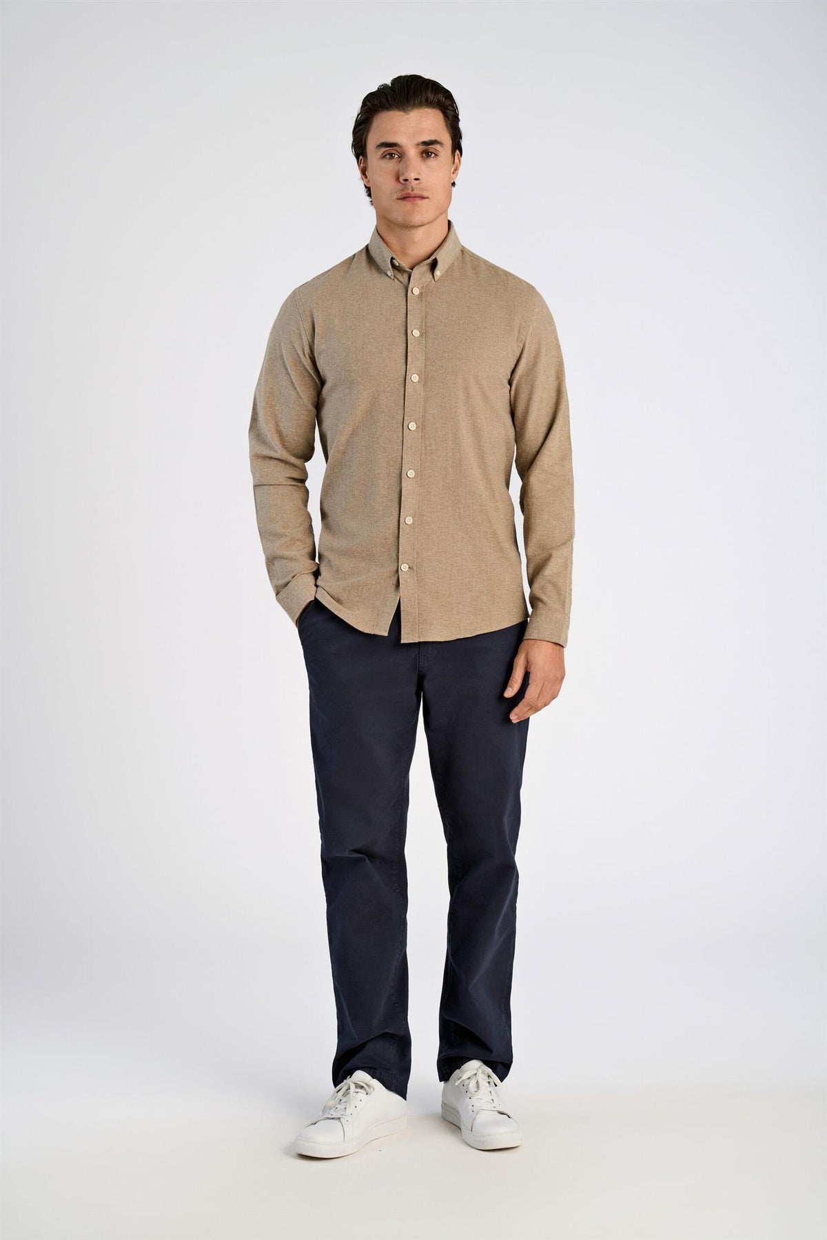 Flannel Shirt Mid Brown