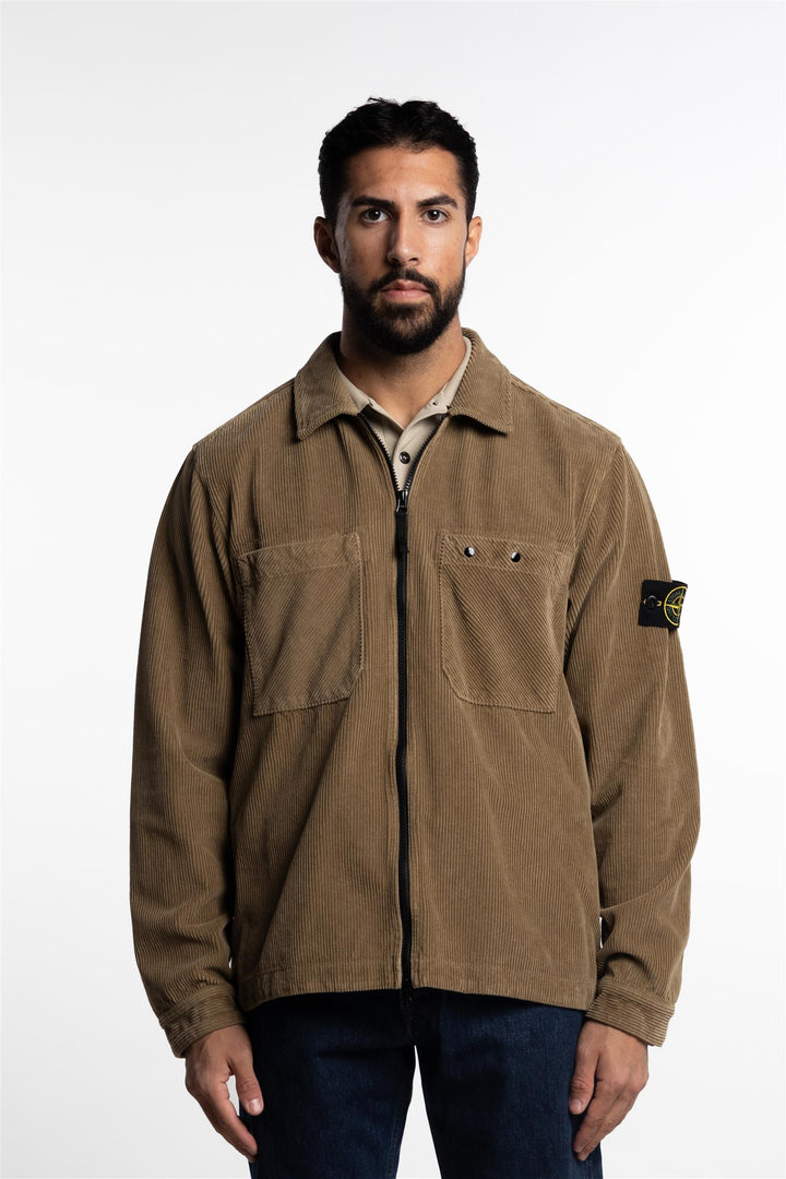 Corduroy Overshirt Beige