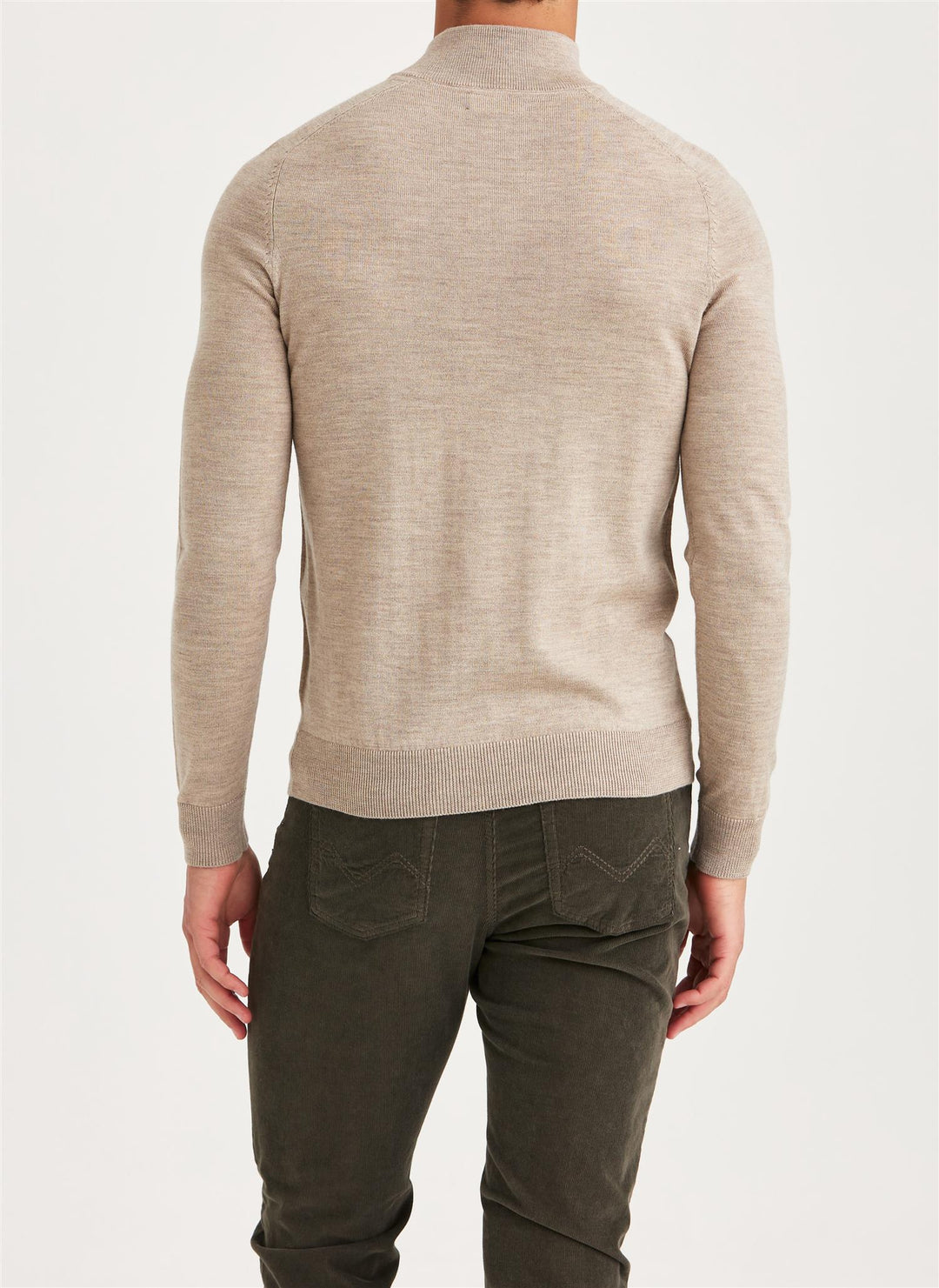 Merino John Zip Khaki