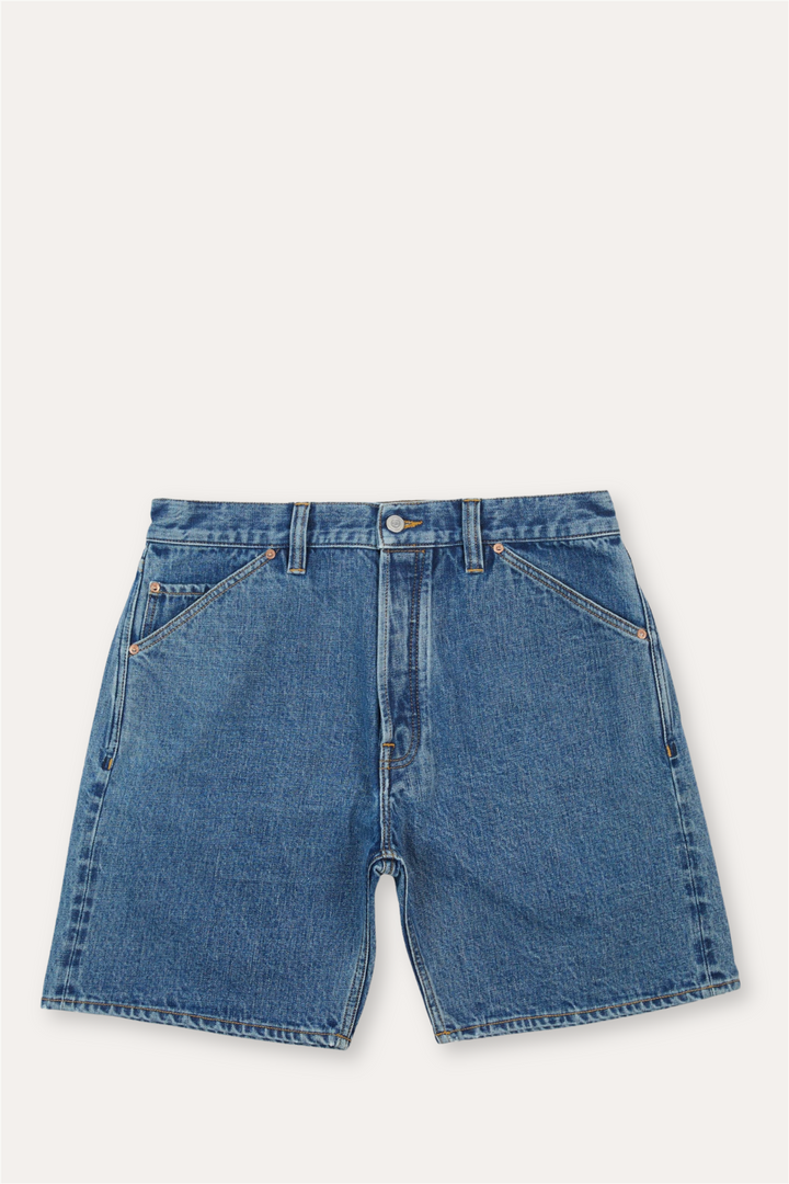 Natural Indigo 5-Pocket Short Stone Wash