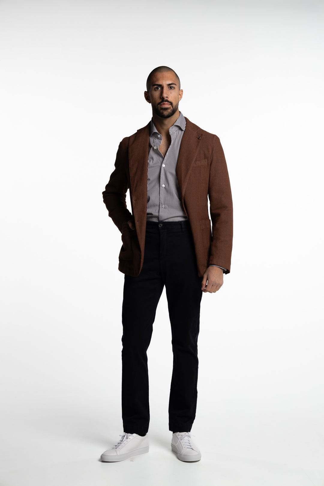 Vittorio Cotton Blazer Rust