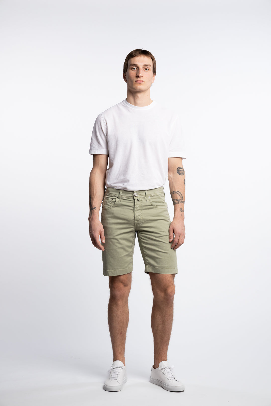 Nicolas Slim Fit Shorts Green