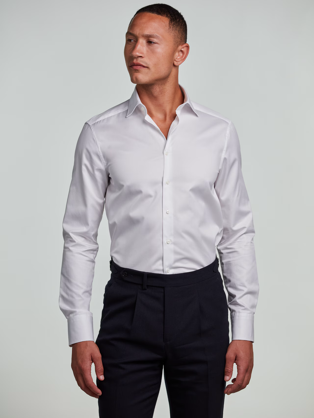 Slimline Twill Shirt White