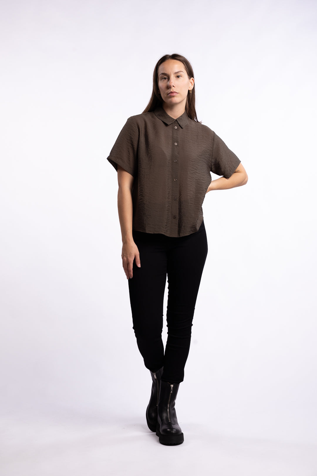 Saminna SS Shirt 15754 - Deep Forest