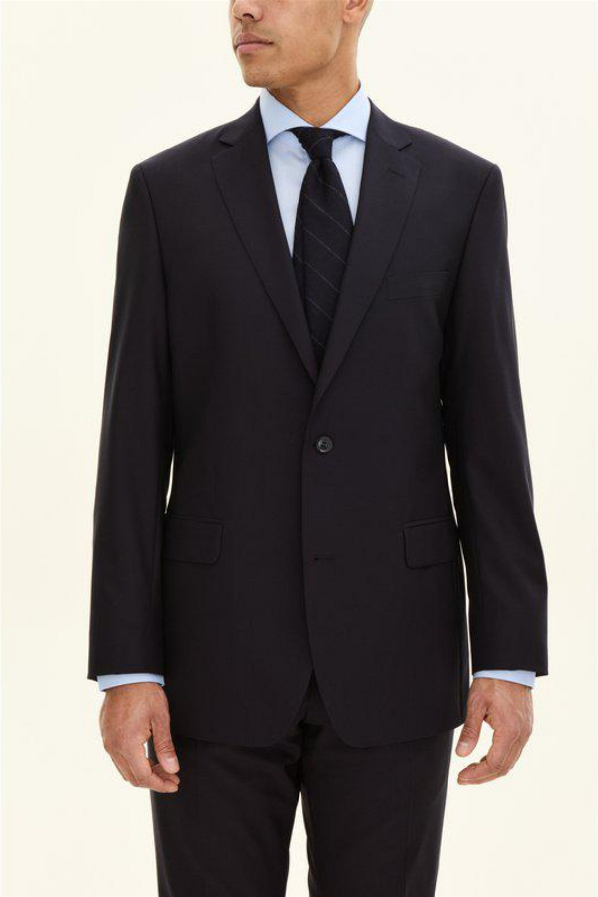 Joel Wide Fit Blazer Navy
