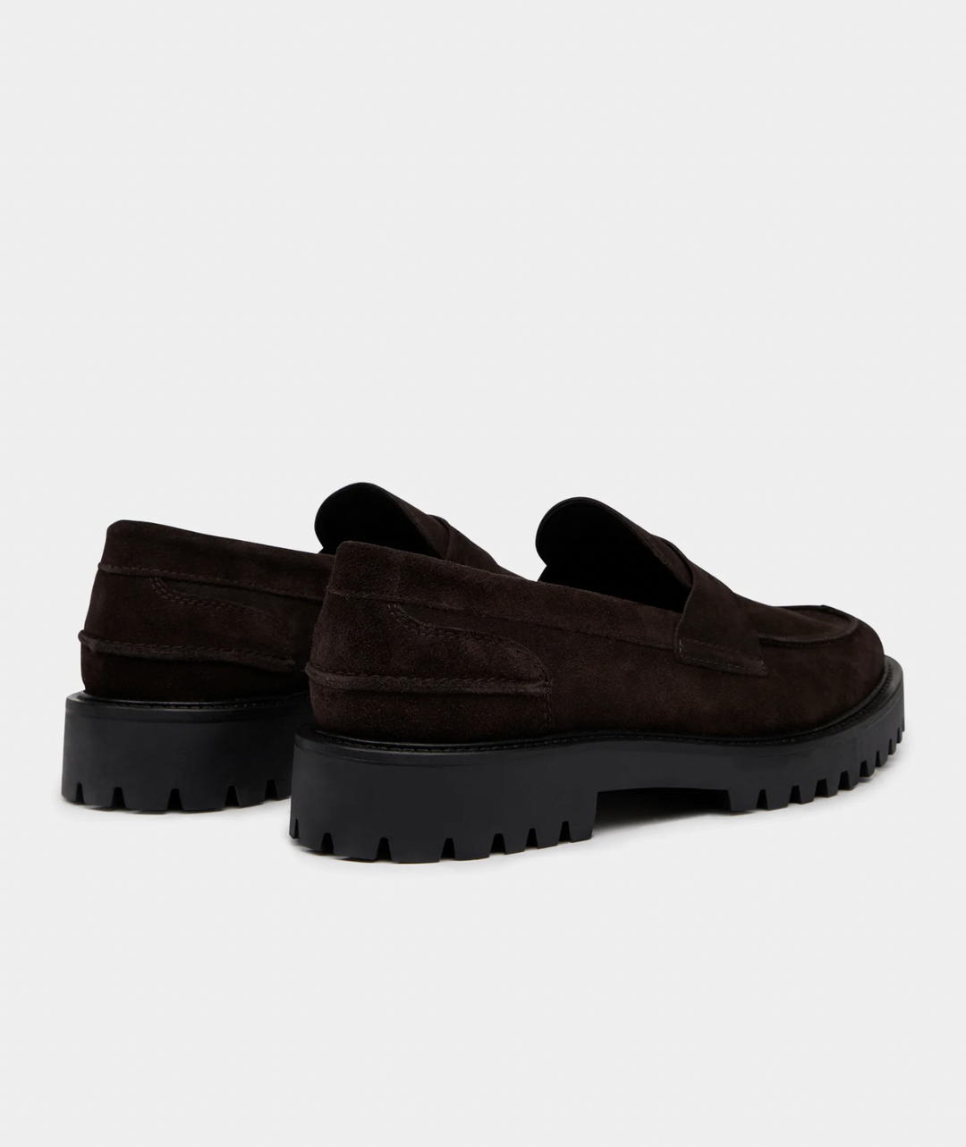 Aaron Penny Loafer Brown Suede