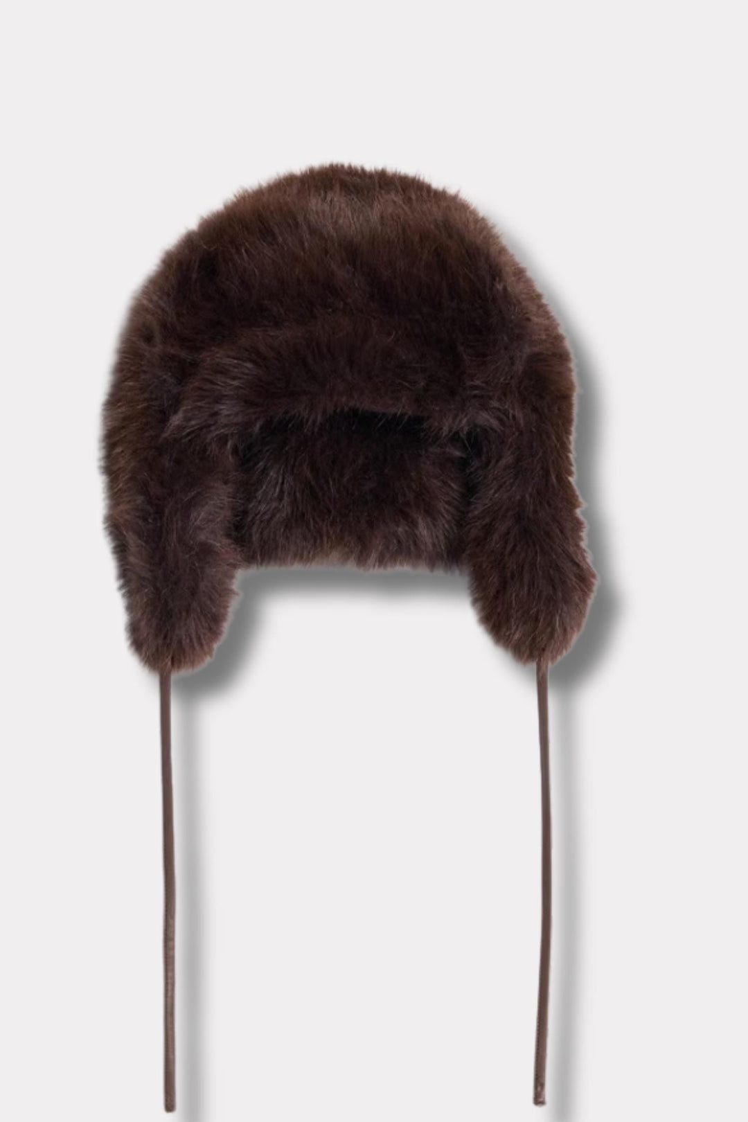 Furry Trapper Hat - Dk. Brown