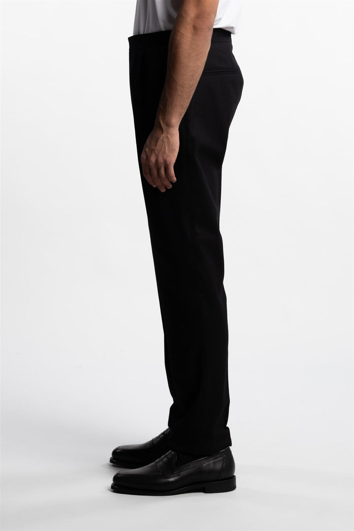 Prato Flannel Trousers Black