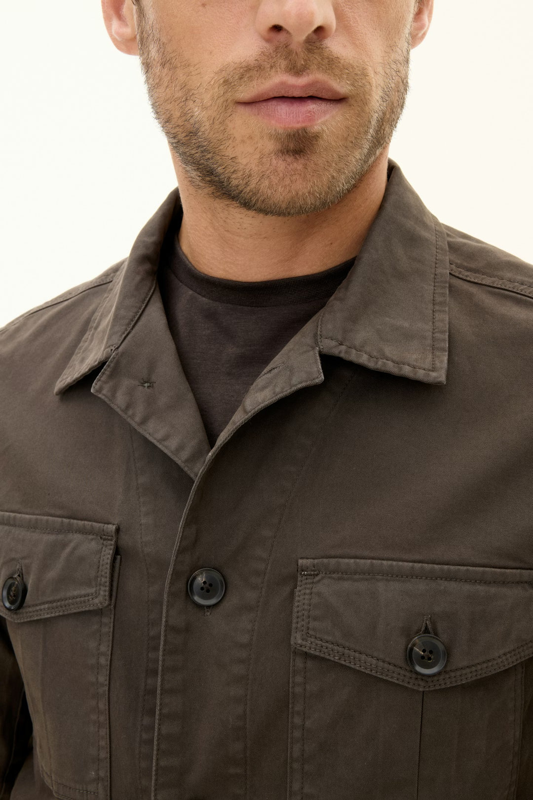 Safari Shirt Jacket Army Green