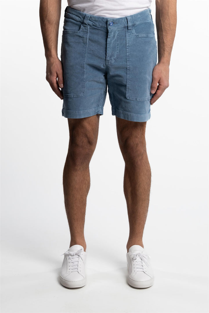 Grinder Corduroy Shorts Light Blue