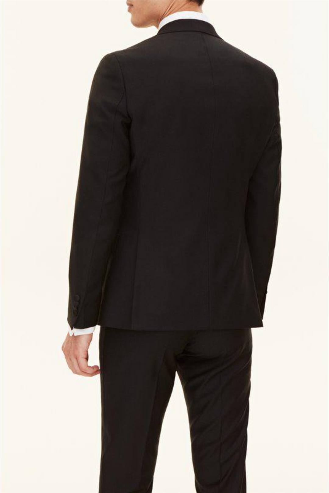 Elder Slim Fit Tuxedo Blazer Black