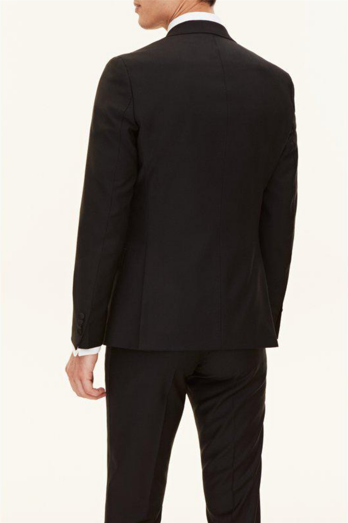 Elder Slim Fit Tuxedo Blazer Black