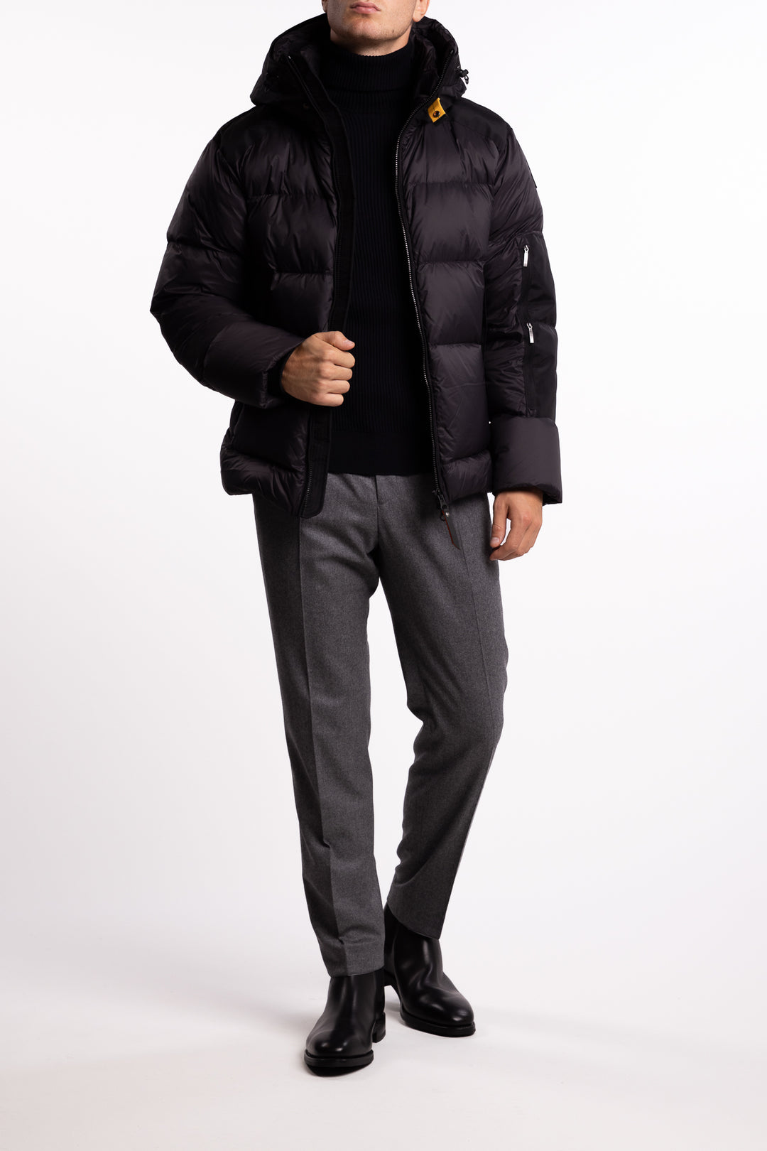 Tyrik Hooded Down Jacket Black