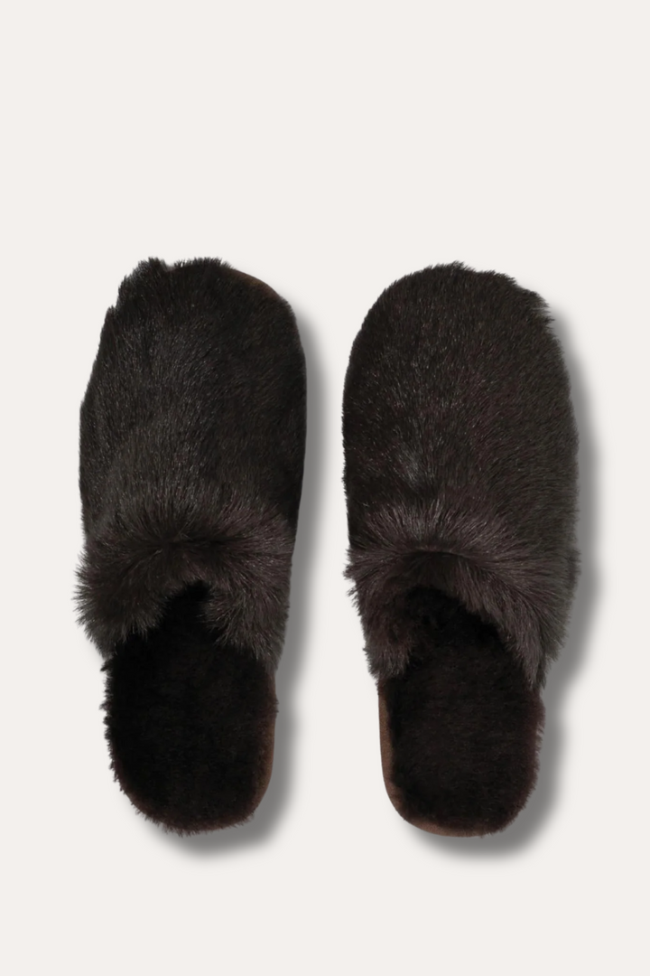 Lodge Slippers- Dark brown