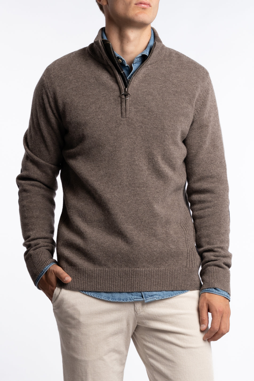 Holden Half Zip Military Marl