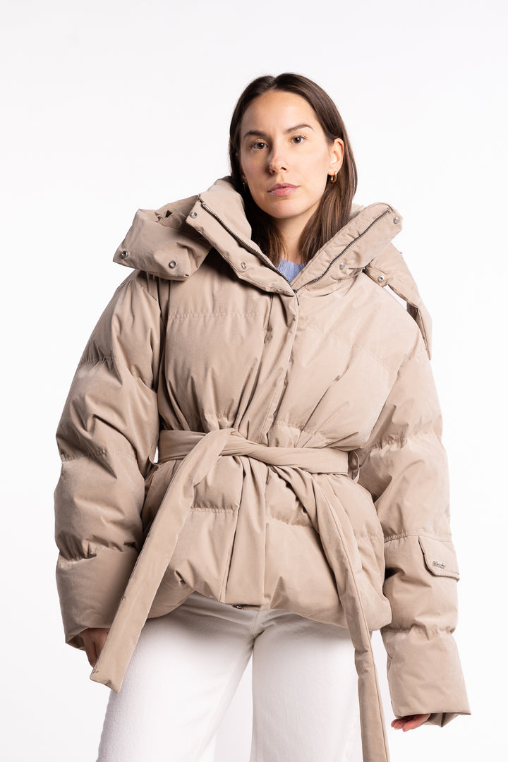 Steilia Brushed Down Jkt - Beige