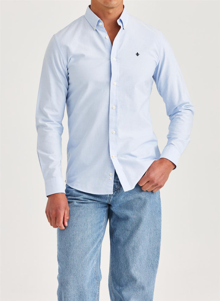 Oxford Slim Fit Button Down Shirt Light Blue