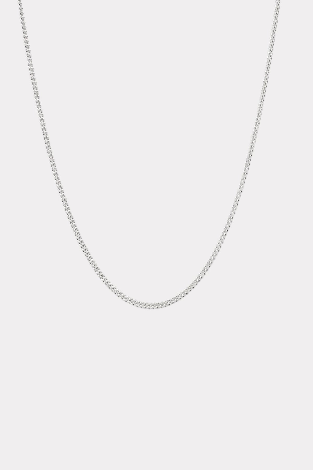 Women's Curb Chain Slim 24,5"- Silver