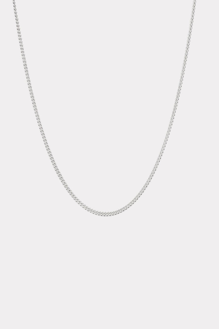 Curb Chain Slim 24,5"- Silver