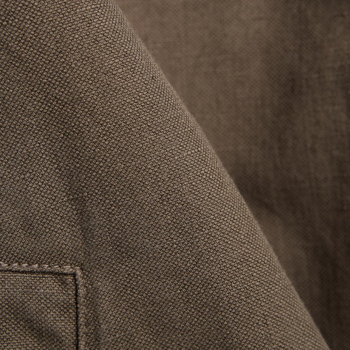 Salinas Cotton/Linen Jacket Mid Brown