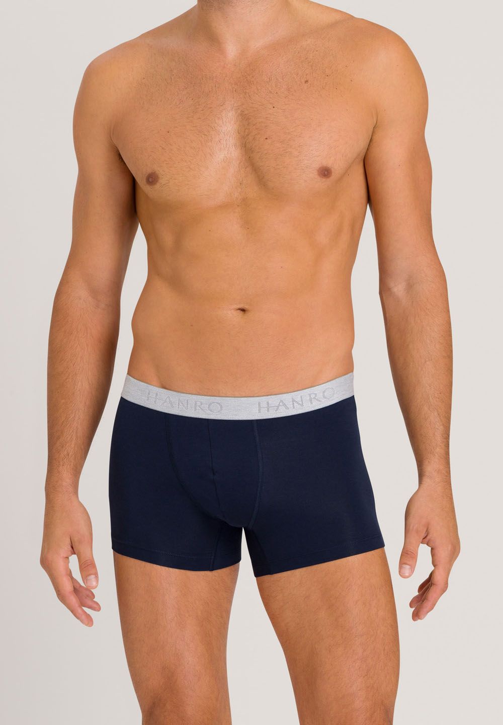 2-Pack Boxer Briefs Cotton Essentials Light Melange/Deep Navy