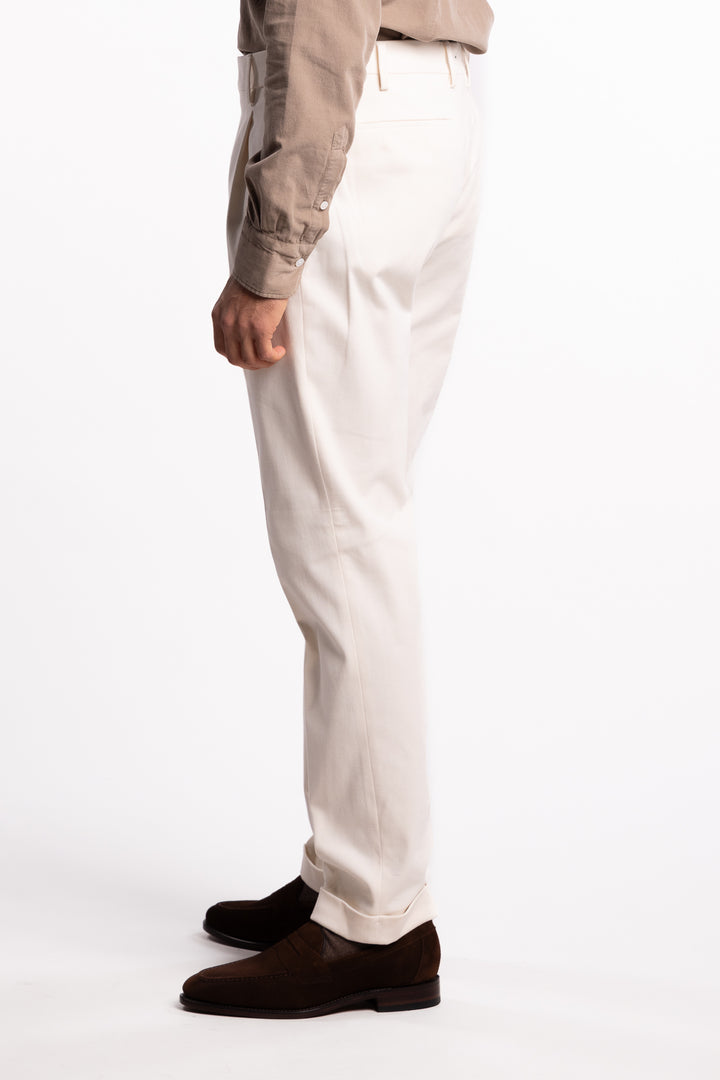 Retrolong Soft Cotton Stretch White