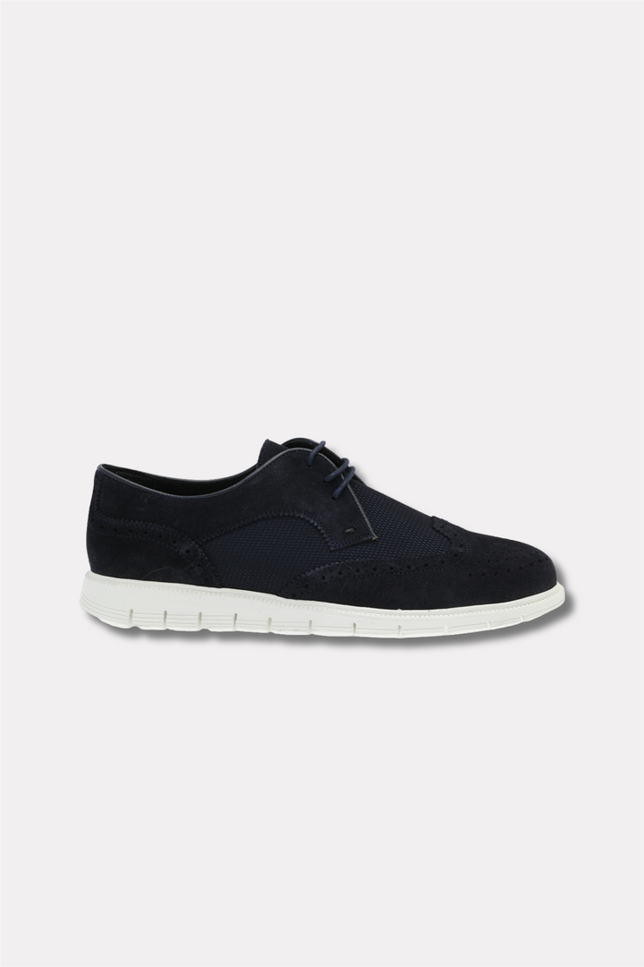 Sport C Brougue Navy Suede