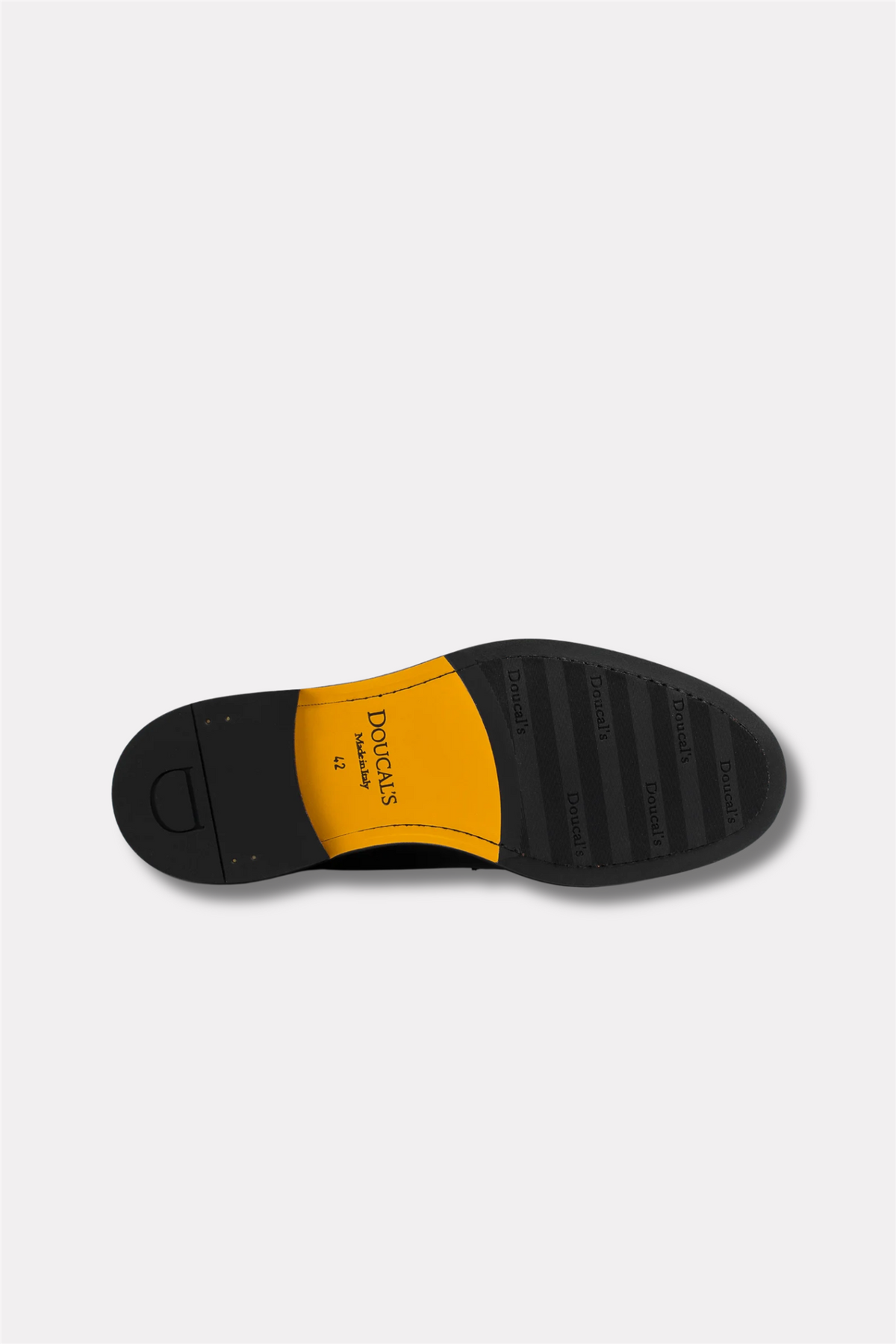 Black Leather Derby Lace-Up