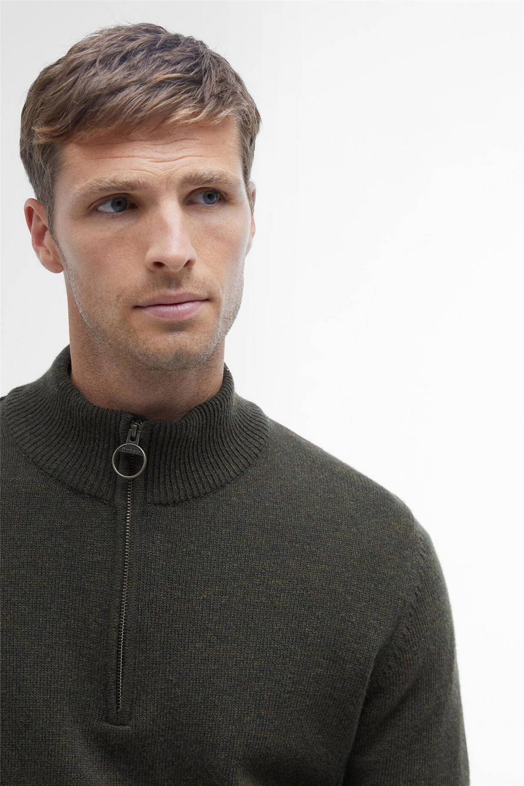 Holden Half Zip Olive Marl