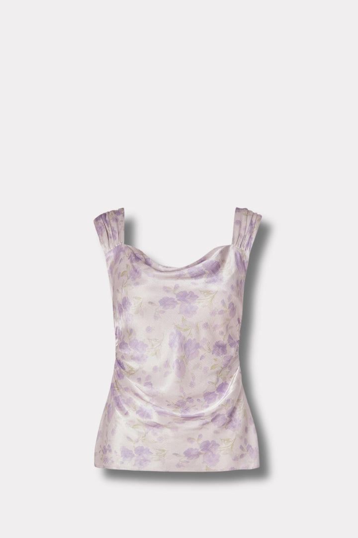 Sirina Top- Lilac Jasmine Print