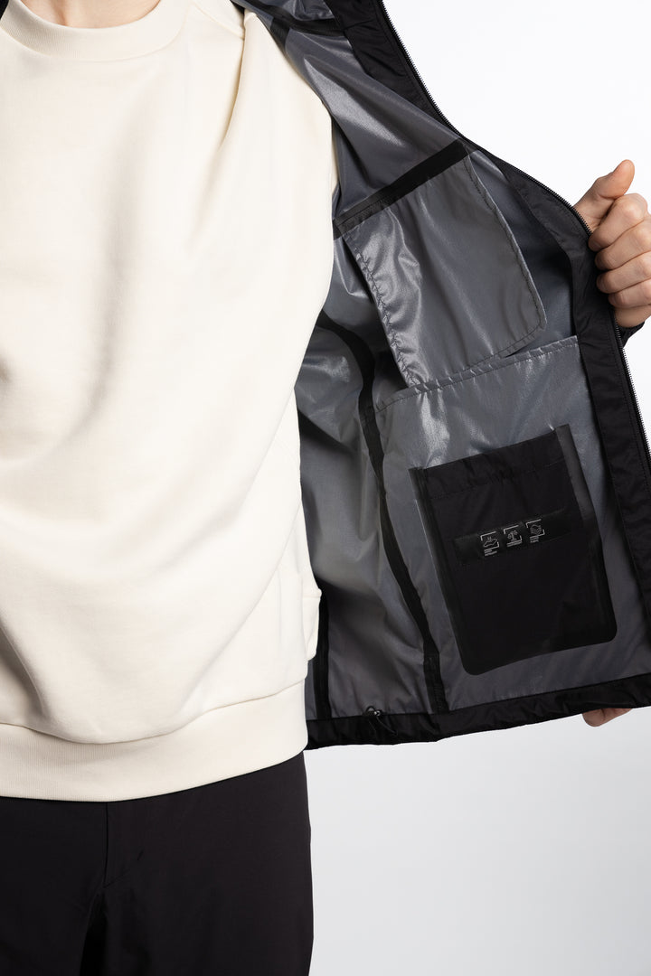 3L Translucent Ripstop Laminar Jacket Black