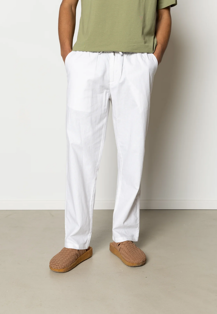 Barcelona Cotton/Linen Pants White