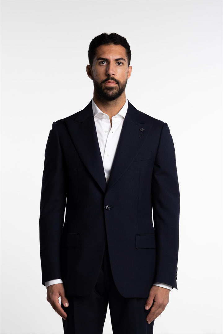 Attitude Wool/Mohair Blazer Navy