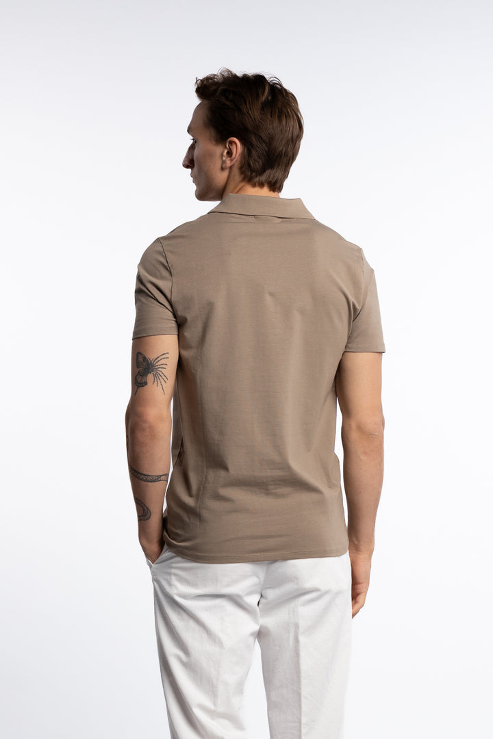 Stretch Polo Shirt Stone
