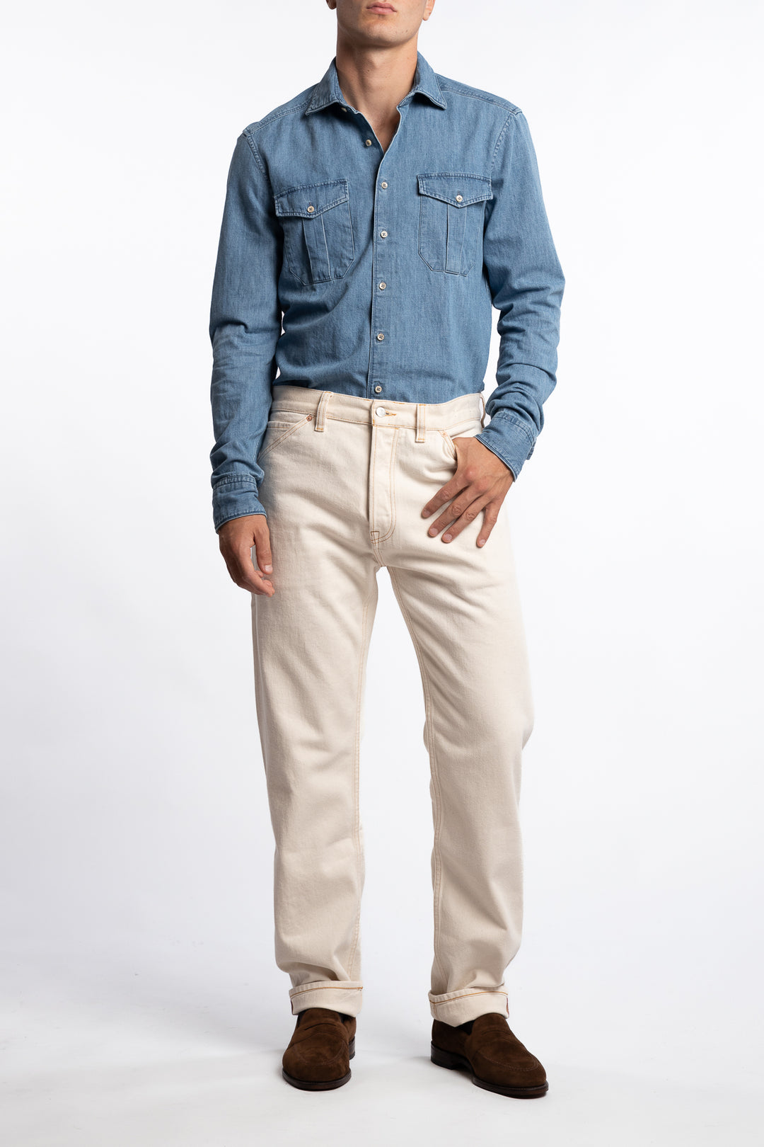 Slimline Blue Denim Shirt